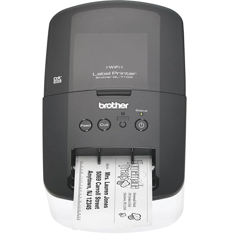 Brother QL-710W Wireless Label Printer Shipping Address Thermal Printing